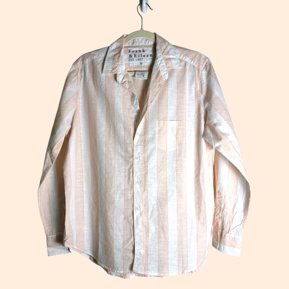 Frank Eileen Relaxed Button Up Shirt Stripe